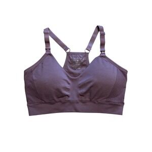 Kindred Bravely Sublime Hands-Free Pumping Nursing Sports Bra Purple S Regular